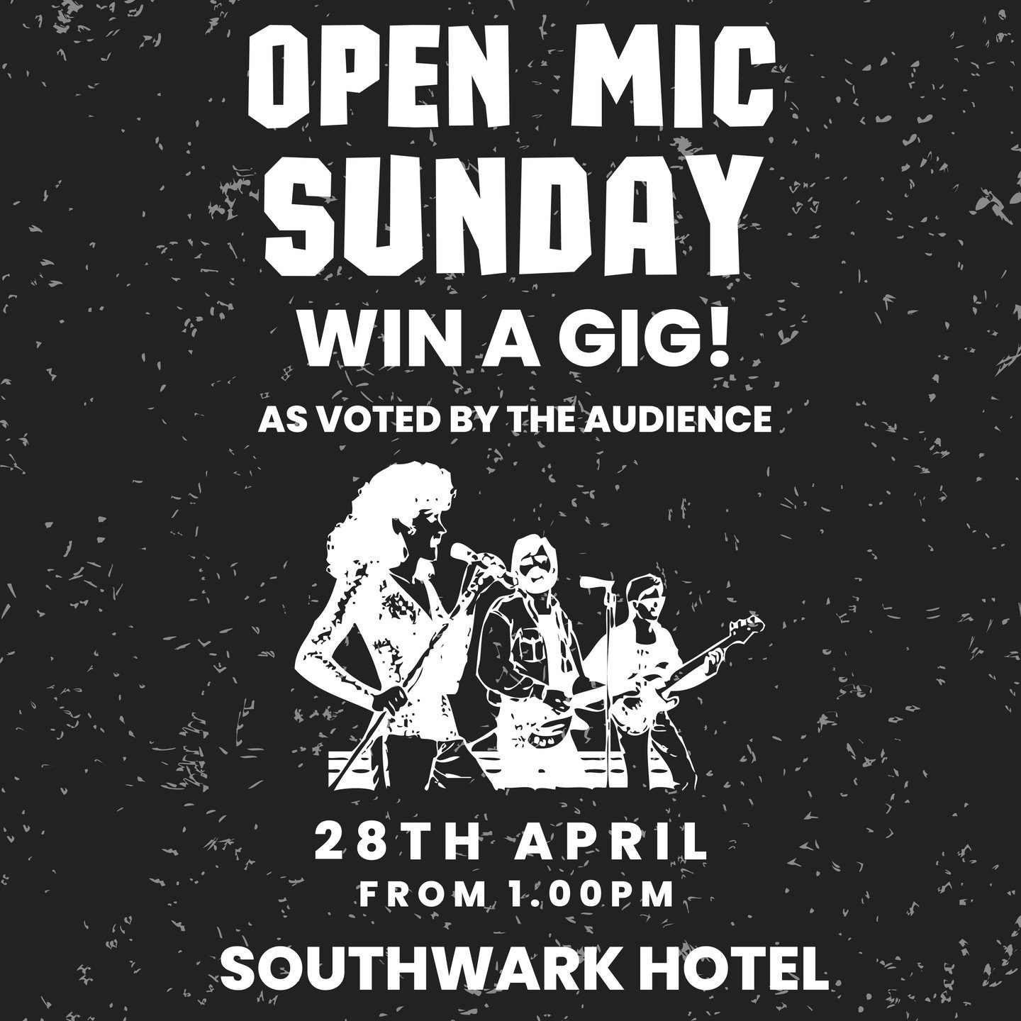 T H I S S U N D A Y 28 A P R I L
Performing or enjoying the talent, this will be a great afternoon. We would love you to join us, get involved, vote, have a beer or two. Please feel free to share.

#southwarkhotel #southwarkpub #livemusic #acousticmu