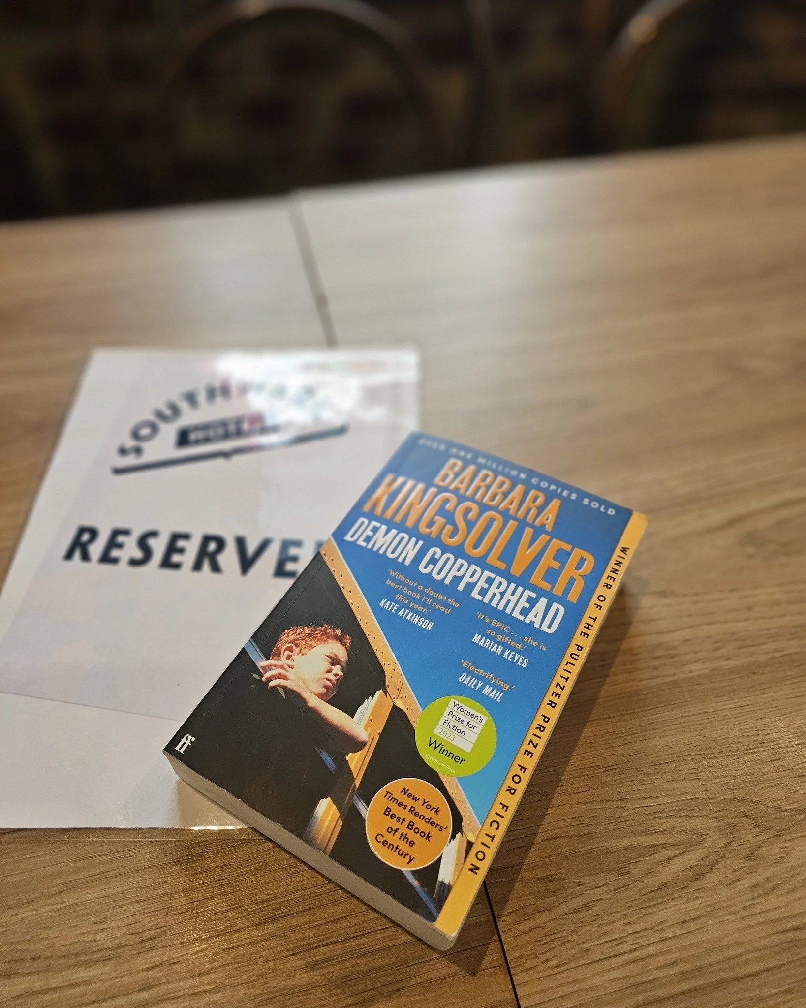 March Book Club tonight. Demon Copperhead by Barbara Kingsolver. I loved it. Can't wait to hear others thoughts! 

Looking for a meeting space for your group? Get in touch with Verity to book our space.
 #southwarkhotel #southwarkpub #bookclub #barba