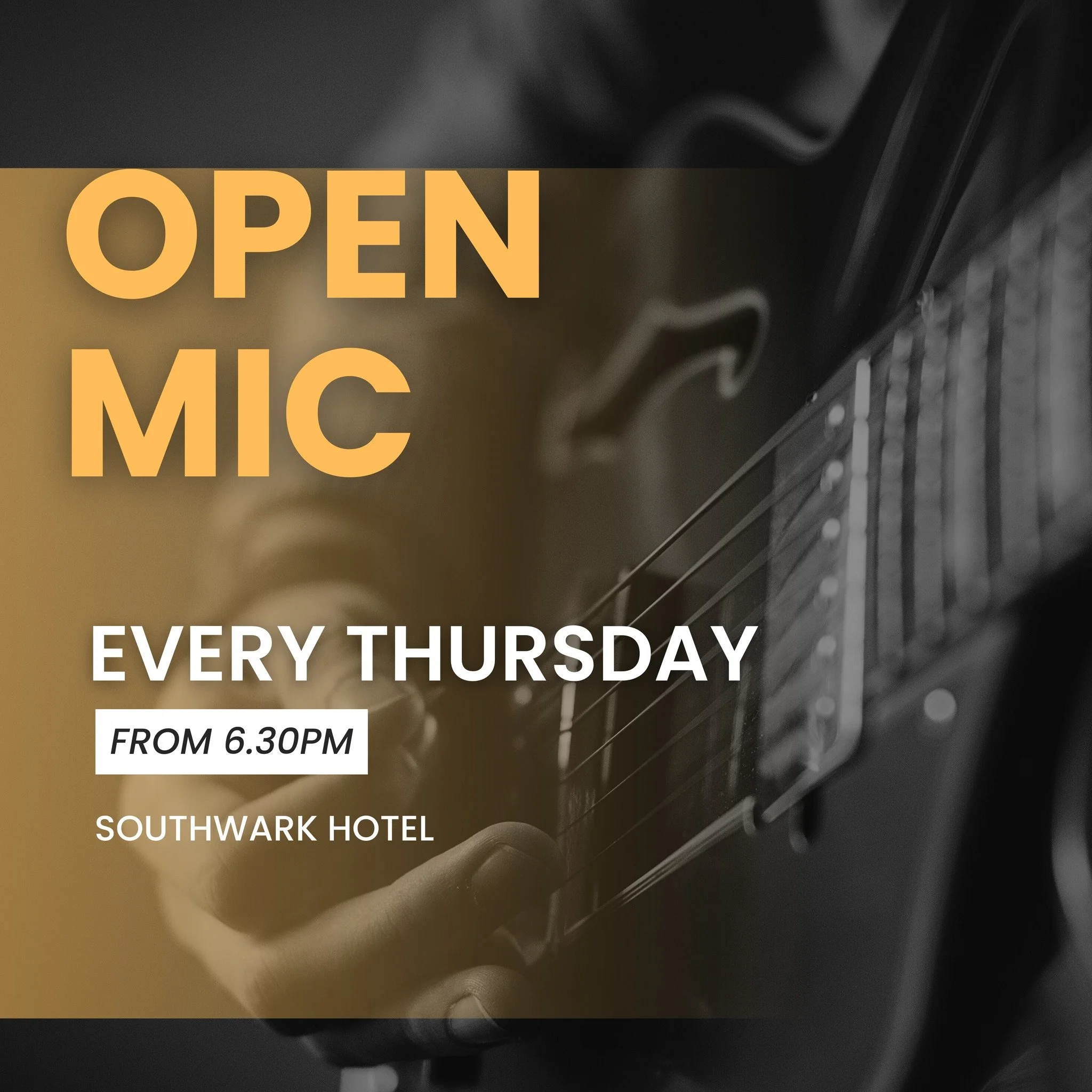 🎤 OPEN MIC TONIGHT at The Southwark Hotel! 🎶 
Bring your voice, your instrument, your poetry, your comedy&mdash;whatever you&rsquo;ve got.
Whether you're performing or just soaking up the vibes, everyone&rsquo;s welcome.
The board is up NOW, so let