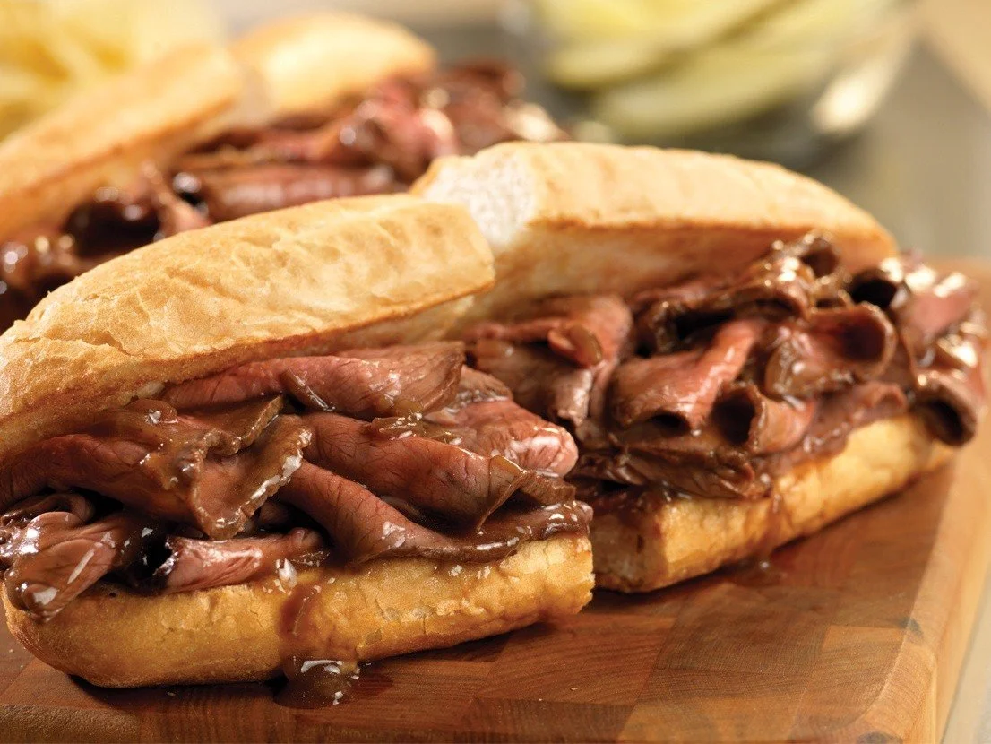 Have you tried our Hot Roast Beef Rolls? Served with Fries. Just $14 Lunch &amp; Dinner.