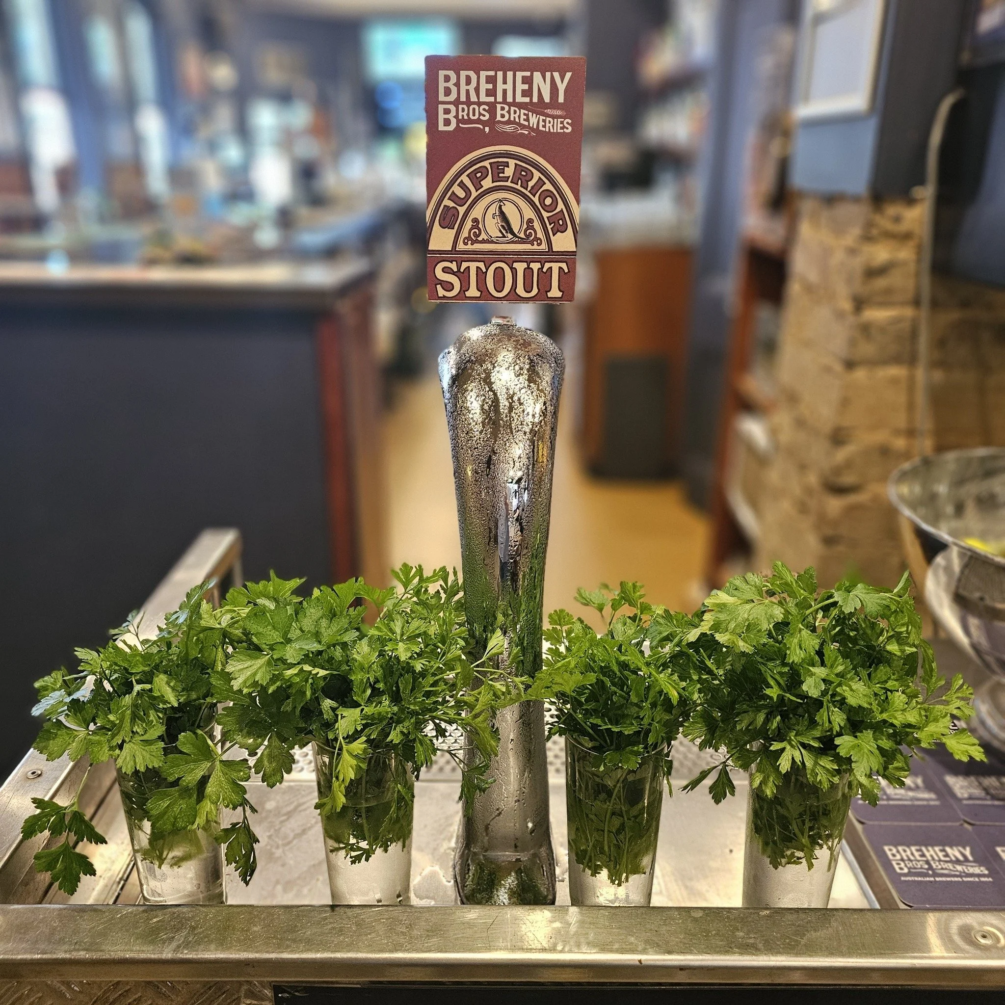We are excited to have Breheny Bros Superior Stout on tap now.
Revived from a 100 year old family recipe with Espresso, Dark Chocolate and Licorice aromas, it's the perfect Pint to enjoy by our fire.
Reviewers have compared it to Southwark Stout so g