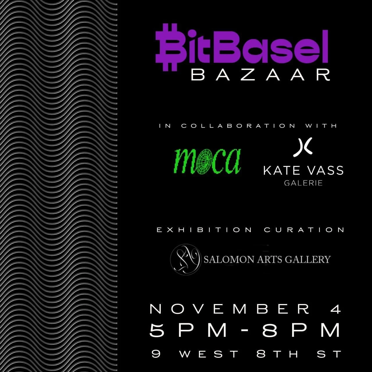 Bitbasel Bazaar Brings NFT Art to Life during NFT NYC at Ideal Glass Studios | November 1st - November 4th.