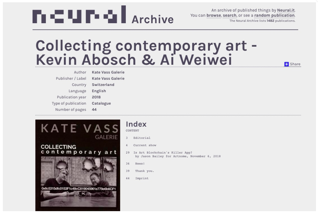 NEW ENTRY IN NEURAL ARCHIVE!