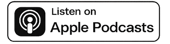 Button with Apple Podcasts logo and text that says "Listen on Apple Podcasts"