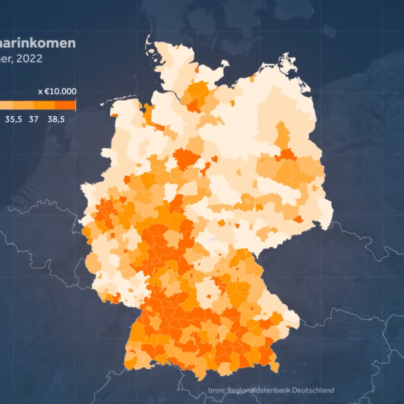 map germany income