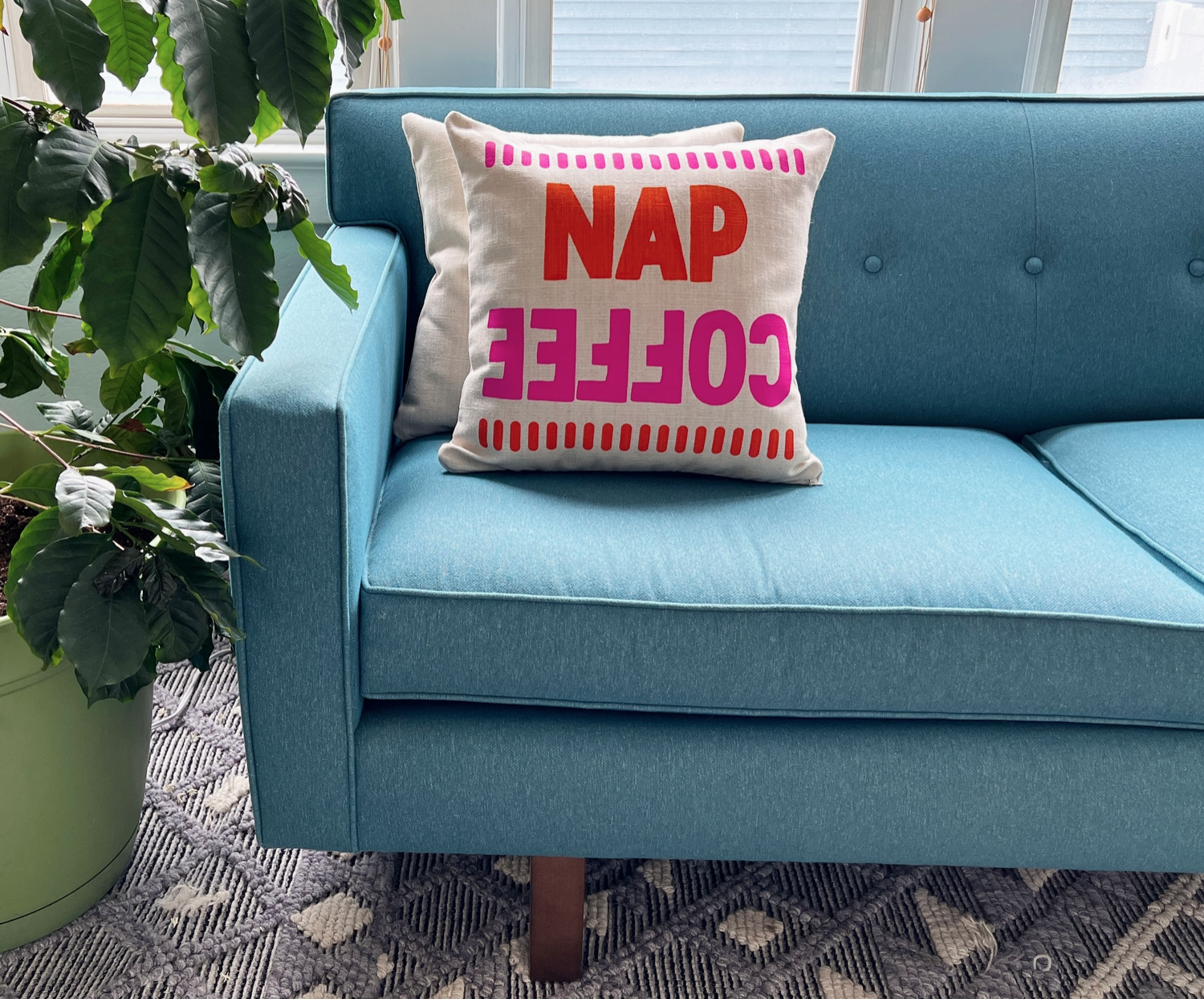 Coffee/Nap Conundrum Pillow