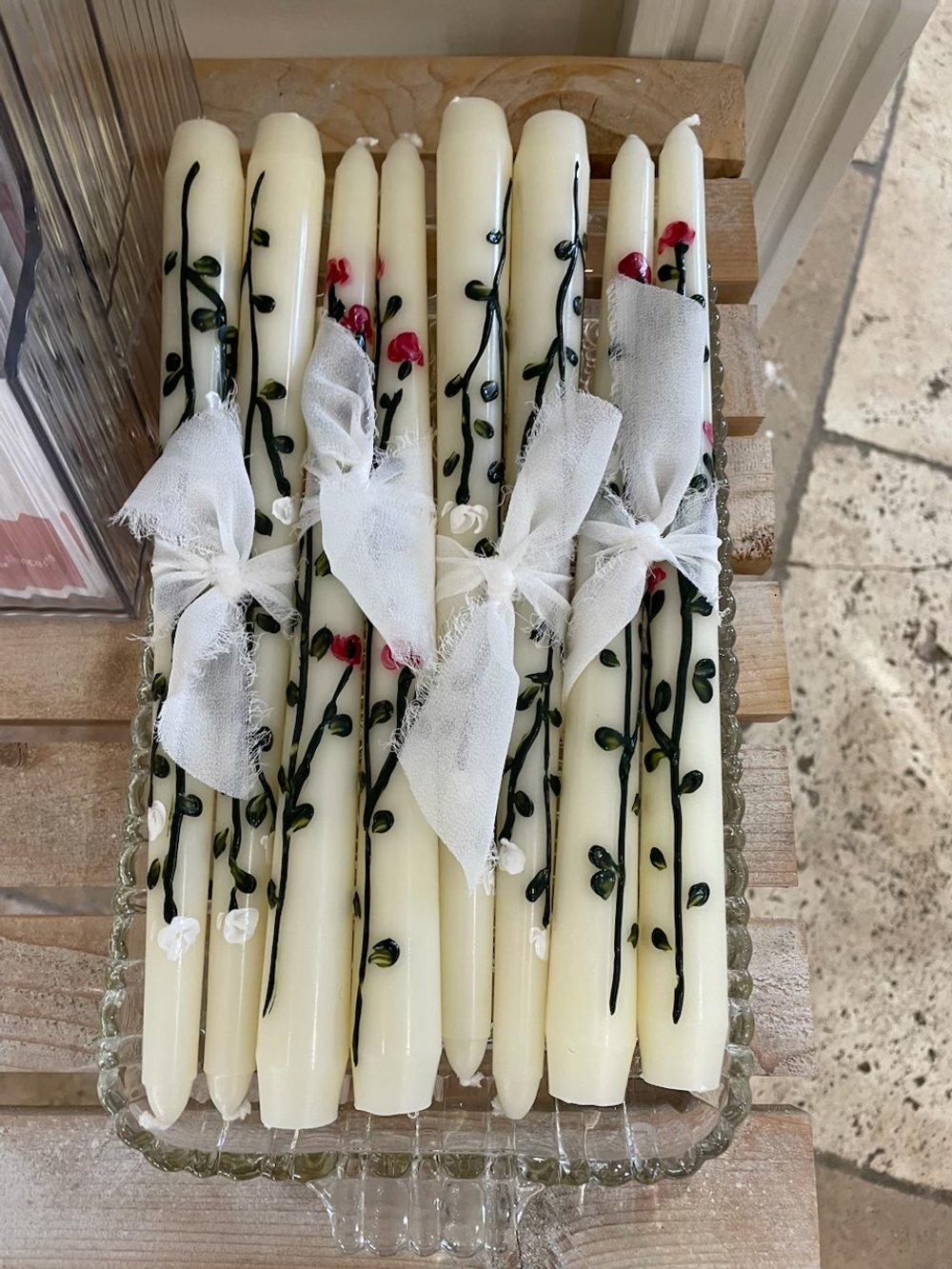 Floral Taper Candlesticks