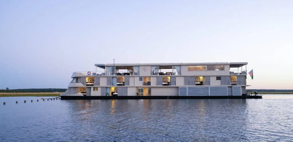 Amawaterways Zambezi Queen cruise ship in Africa