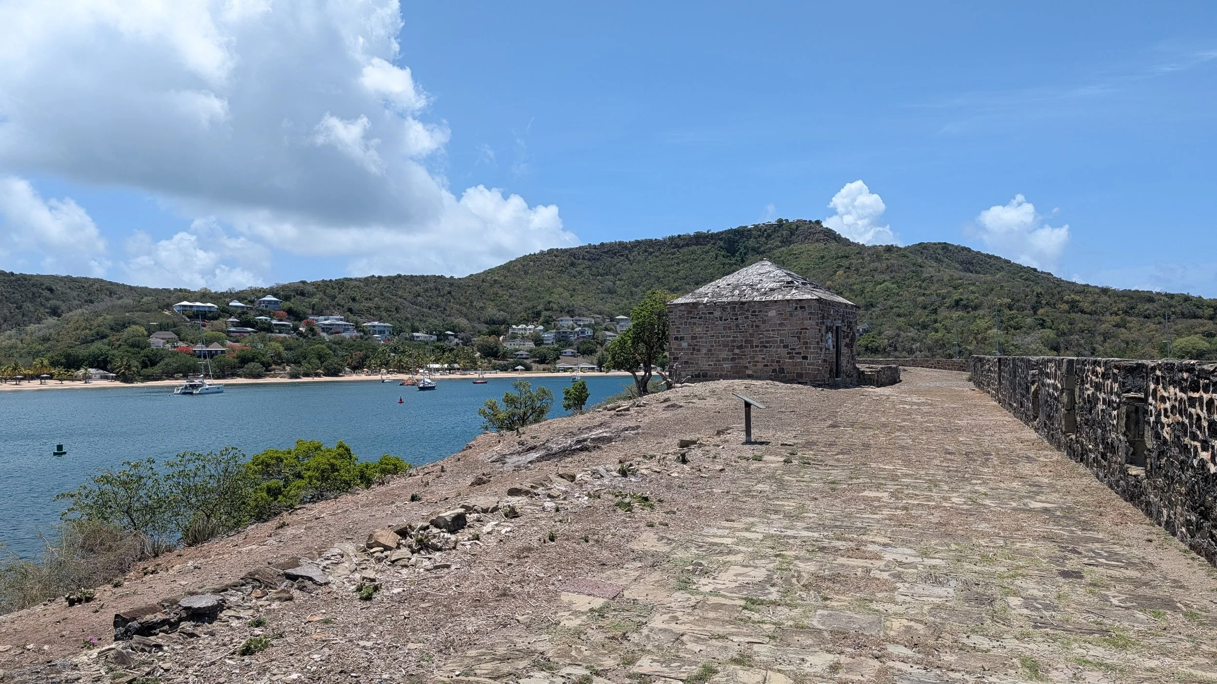 The hike to Fort Berkley at Nelson's Dockyard in Antigua