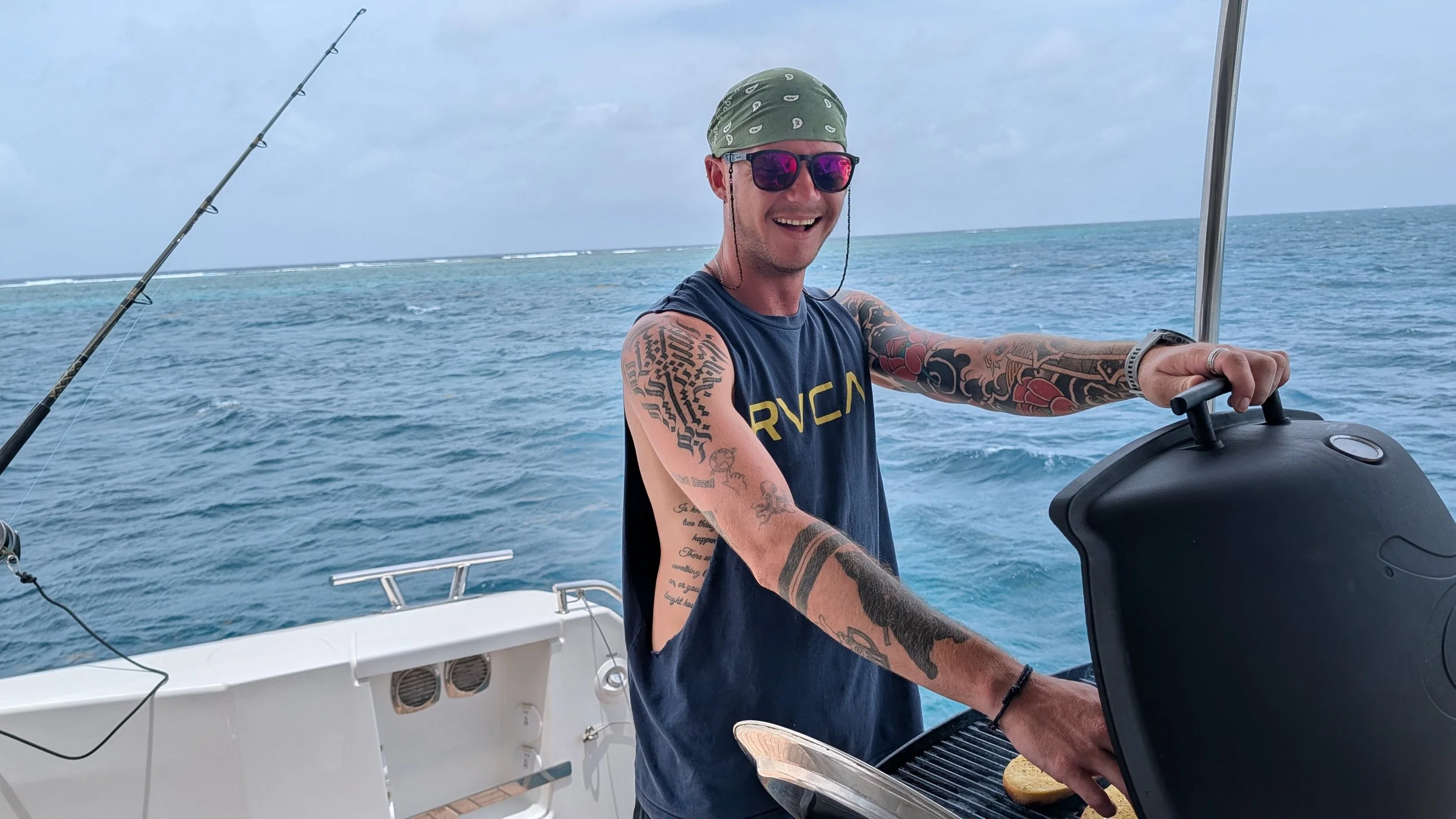 Chef Donny prepped all our meals onboard during our TradeWinds trip in Antigua.