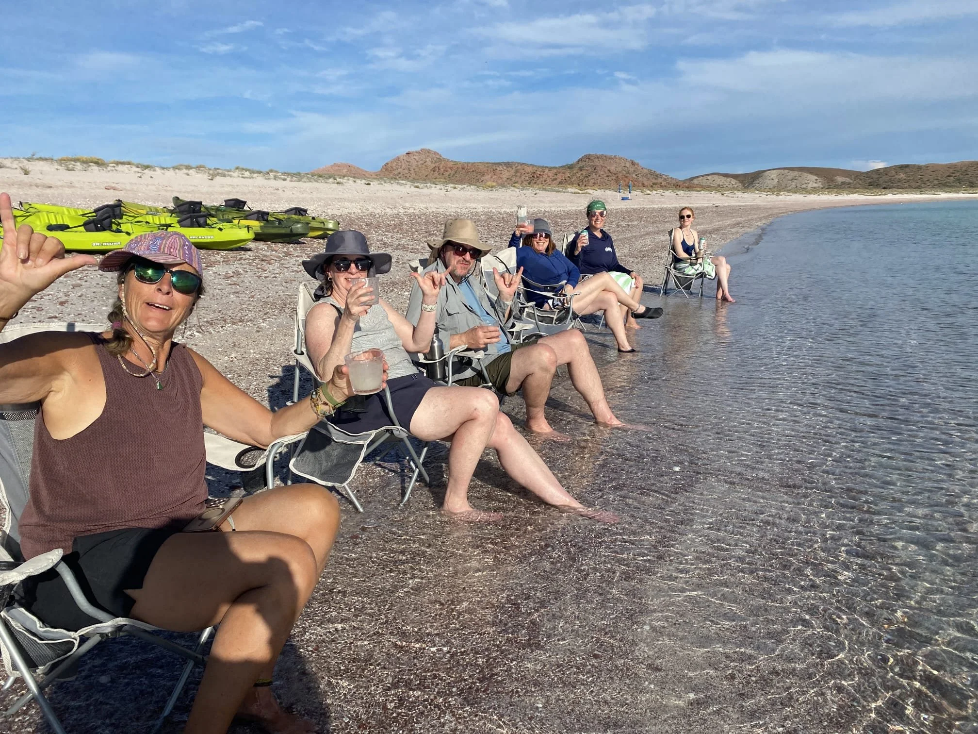 Beach party in Baja Mexico with UnCruise
