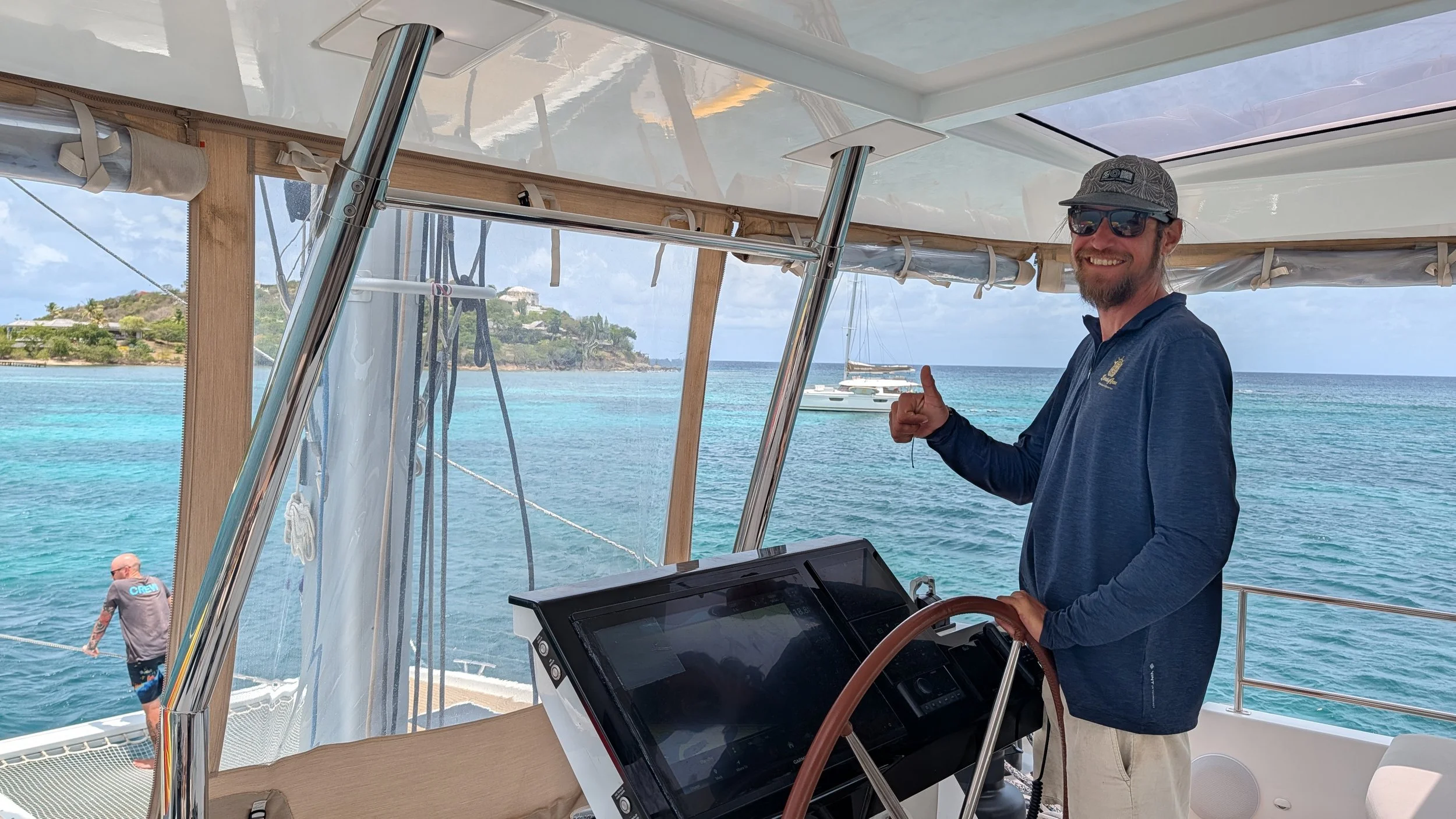 Captain Warren West on TradeWinds yacht Ohana