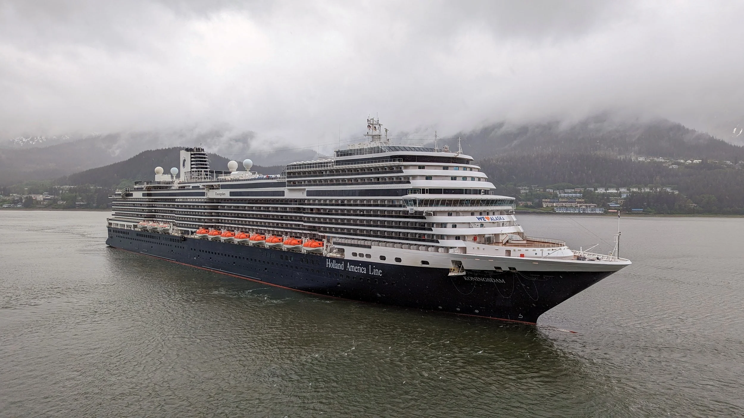 Holland America Line Koningsdam cruise ship in Alaska