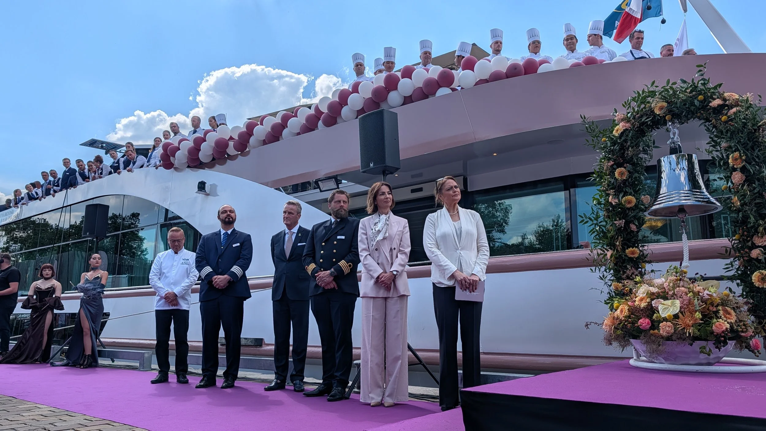 VIVA Beyond river ship christening in Paris, France