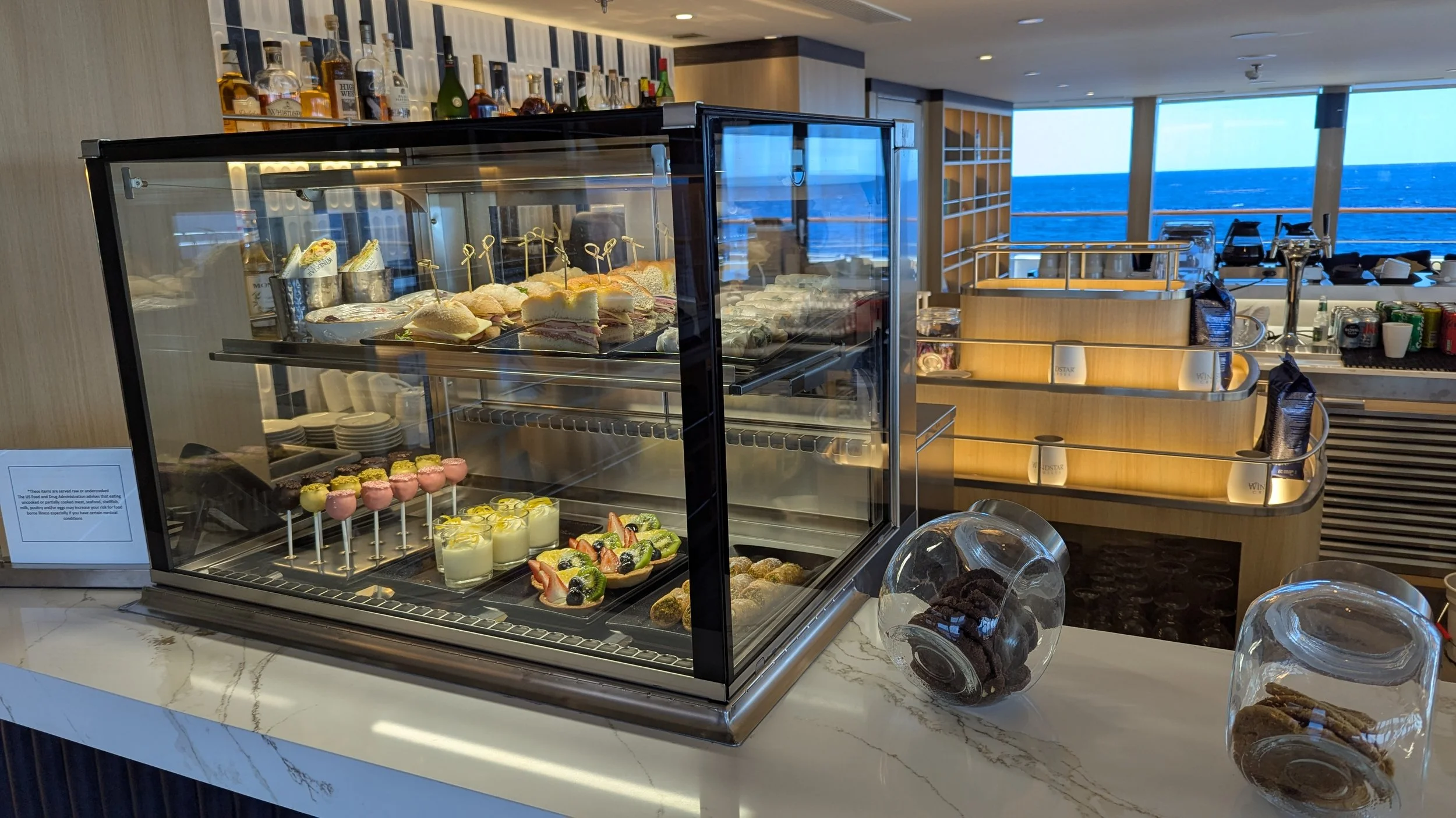 The Yacht Club food station on Windstar Star Seeker