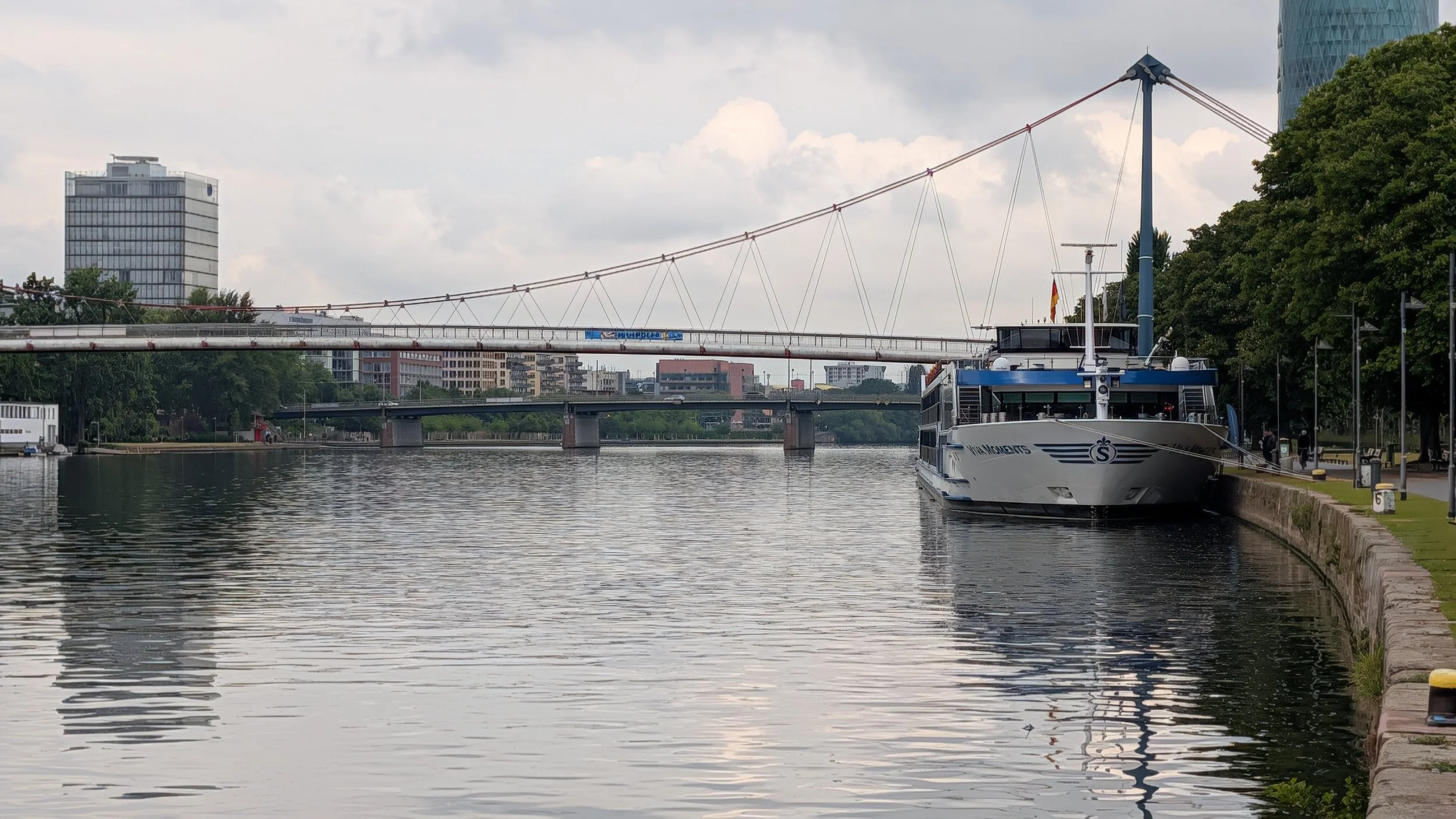 VIVA Cruises river ship VIVA Moments in Frankfurt, germany