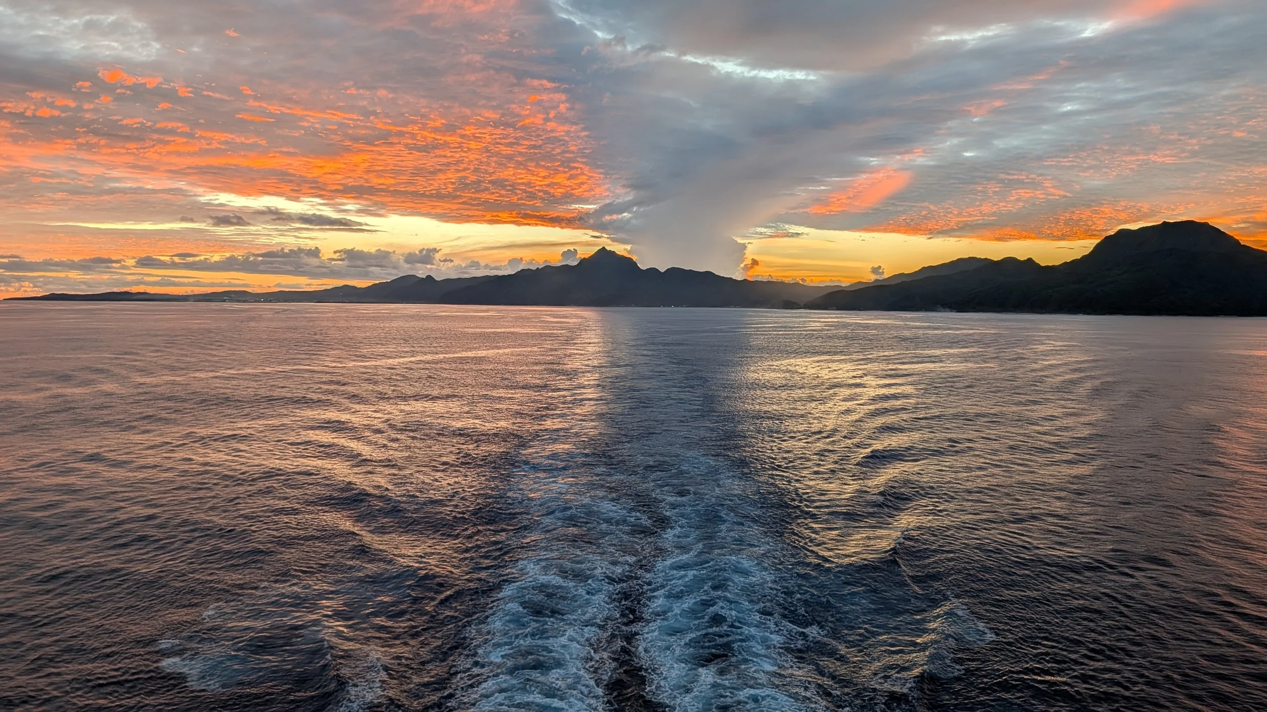 Sunset at American Samoa