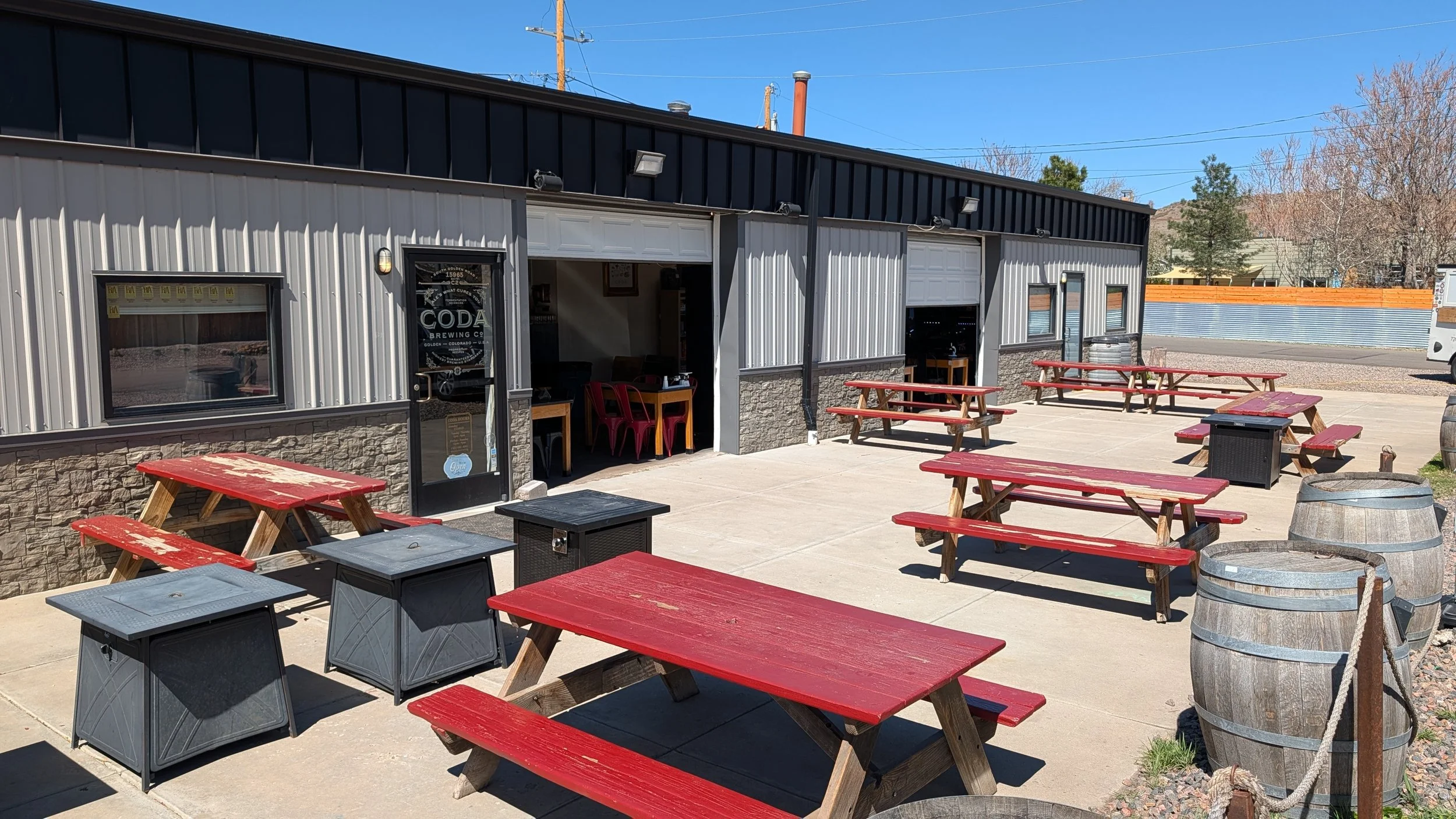 Coda Brewing patio in Golden, Colorado