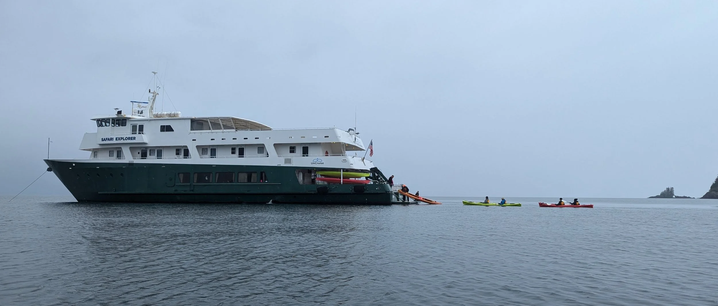 Small cruise ships that visit Alaska typically carry 40 to 180 passengers.