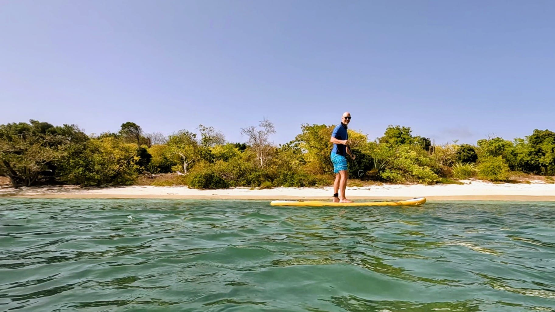 Paddleboarding in Antigua with TradeWinds