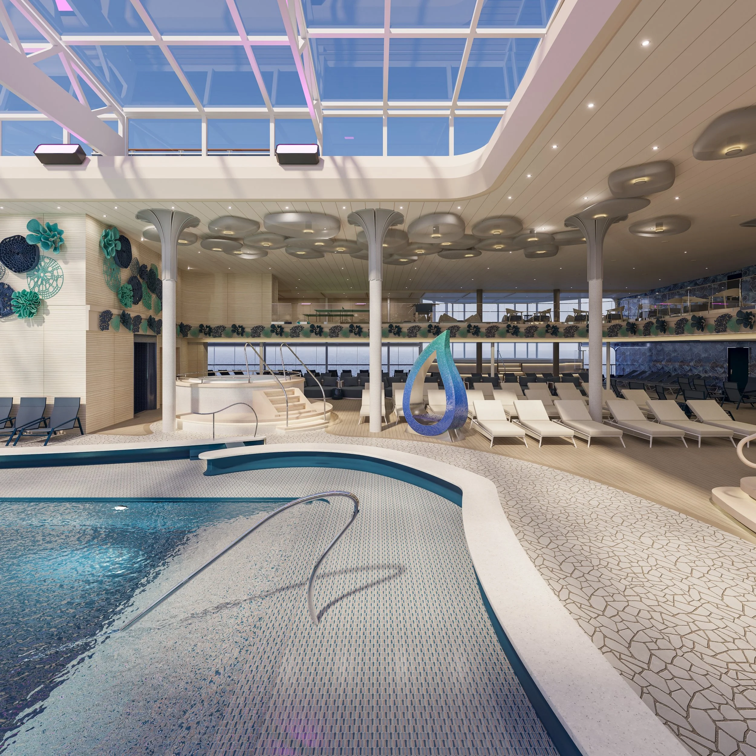 Coral Cove pool on MSC World Asia