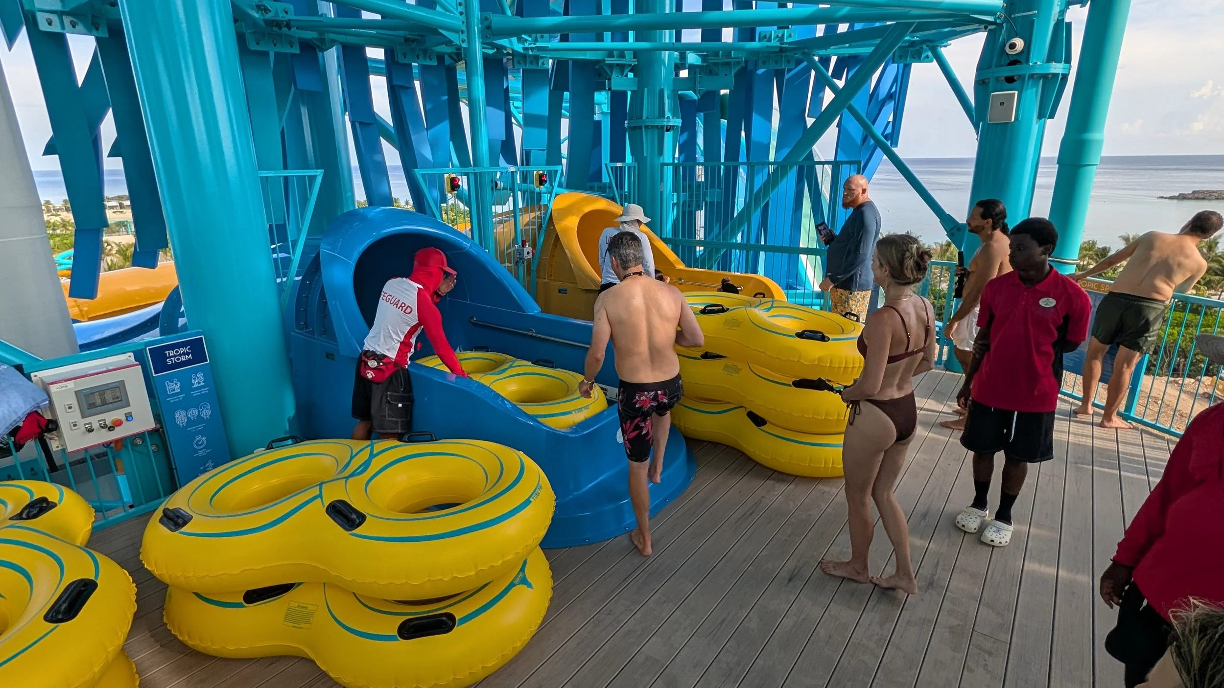 Great Tides Waterpark at Norwegian Cruise Line's Great Stirrup Cay.
