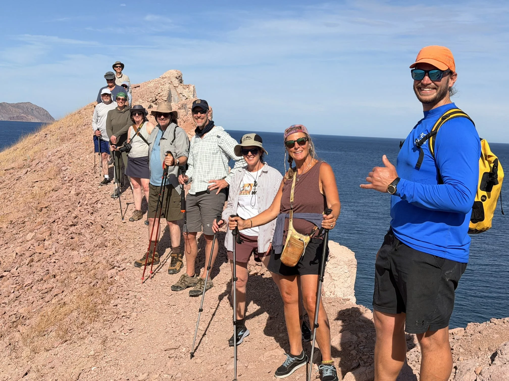 Scenic ridge hike in Baja Mexico with UnCruise