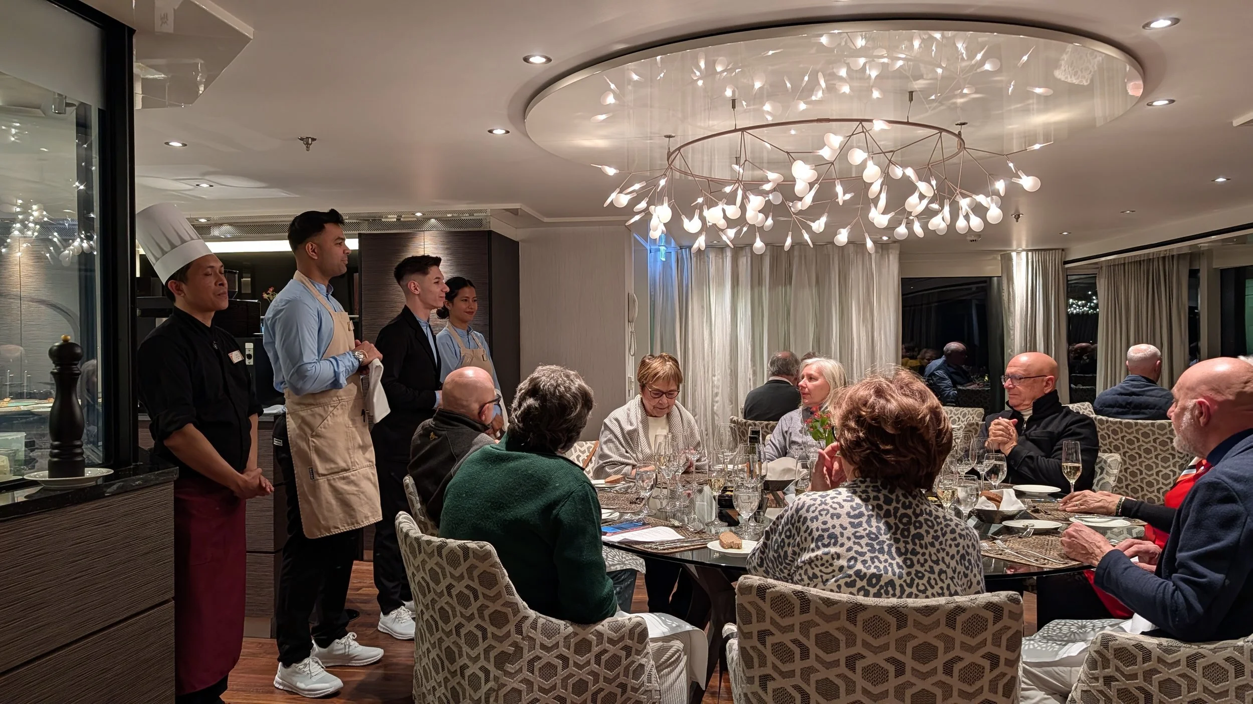 Chef's Table dining on AmaLucia with AmaWaterways