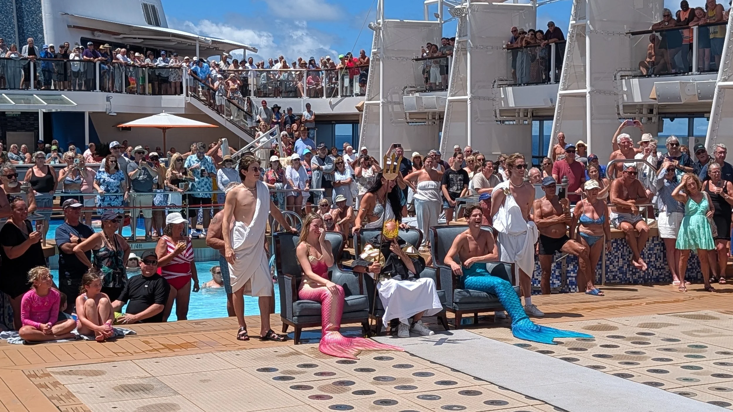 Crossing the equator ceremony on Celebrity Solstice