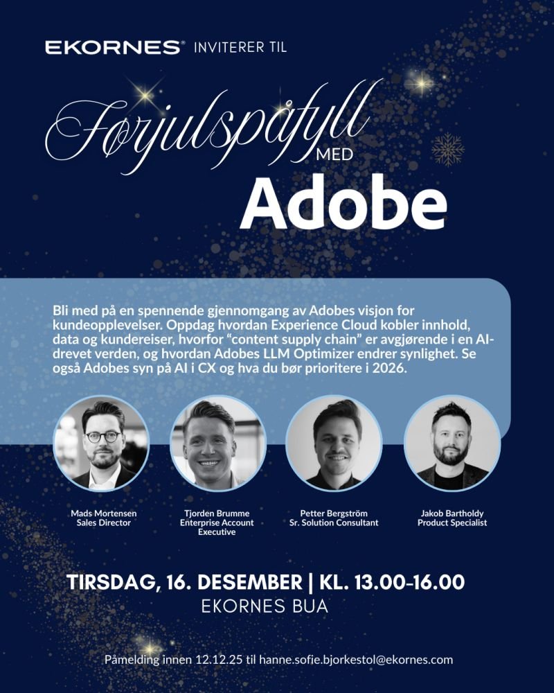 Førjulspåfyll med Adobe