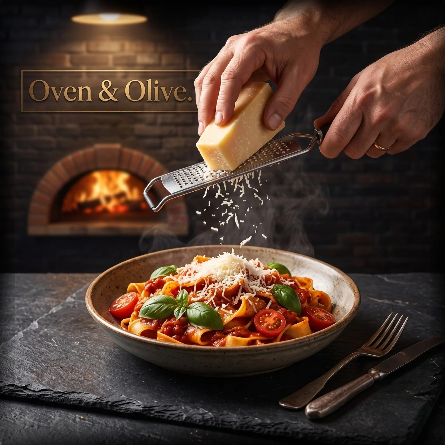 Parmesan Cheese Grating Restaurant Website Demo For Pizza Biryani Sushi PadThai