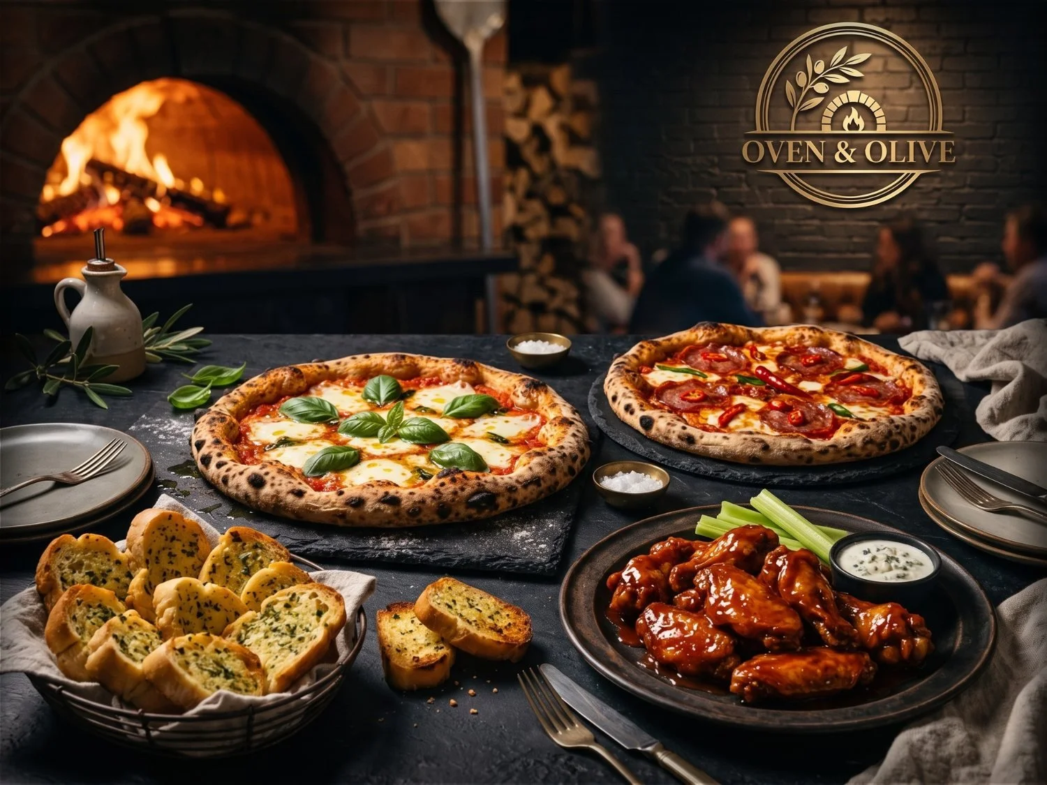 Neapolitan Pizzas Buffalo Wings Garlic Bread Restaurant Website Demo Professional Site For Any Restaurant