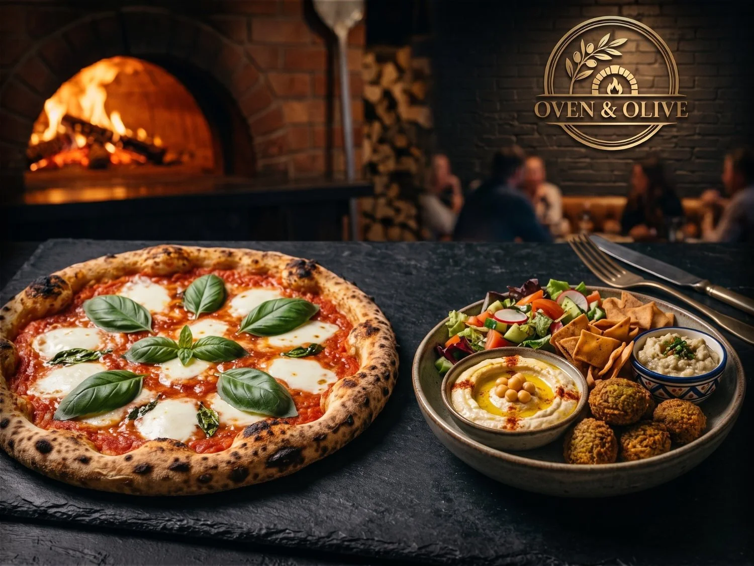 Margherita Pizza Arabian Mezze Platter Global Restaurant Website Demo Pizza Biryani Sushi PadThai