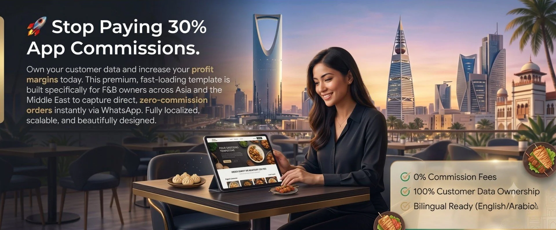 Save 30% Restaurant Commission Fee - Take Direct Orders