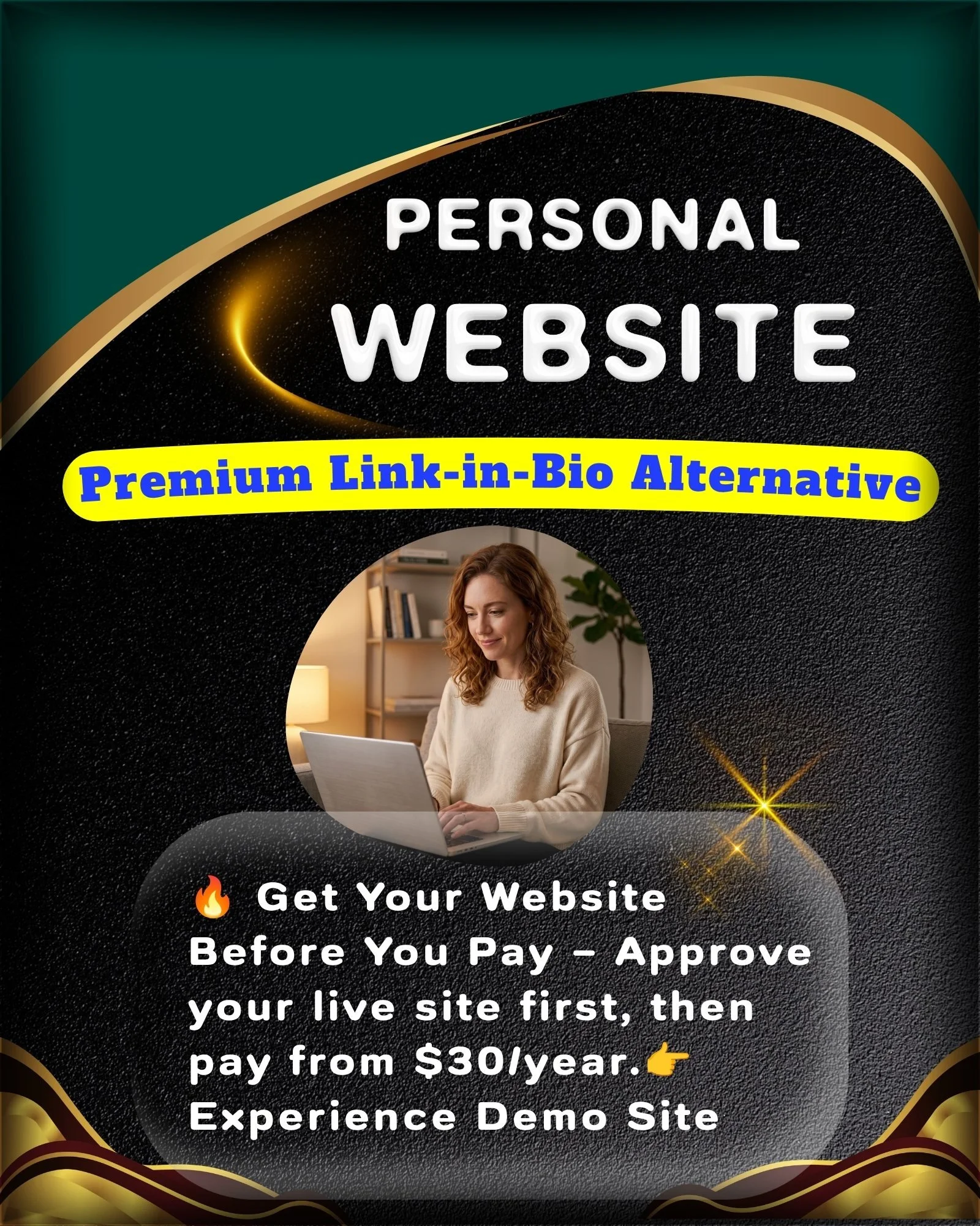 Premium Linktree Alternative Personal Website for Everyone Worldwide