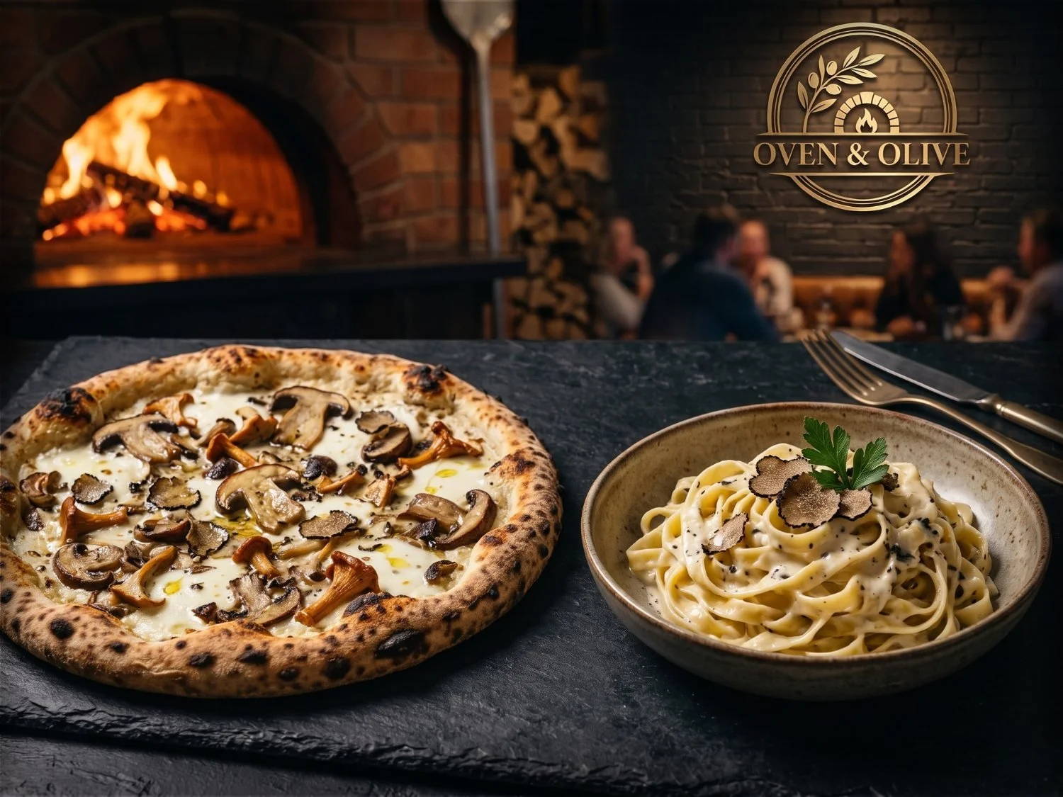 Truffle Mushroom Pizza Restaurant Website Demo Professional Site For Any Restaurant
