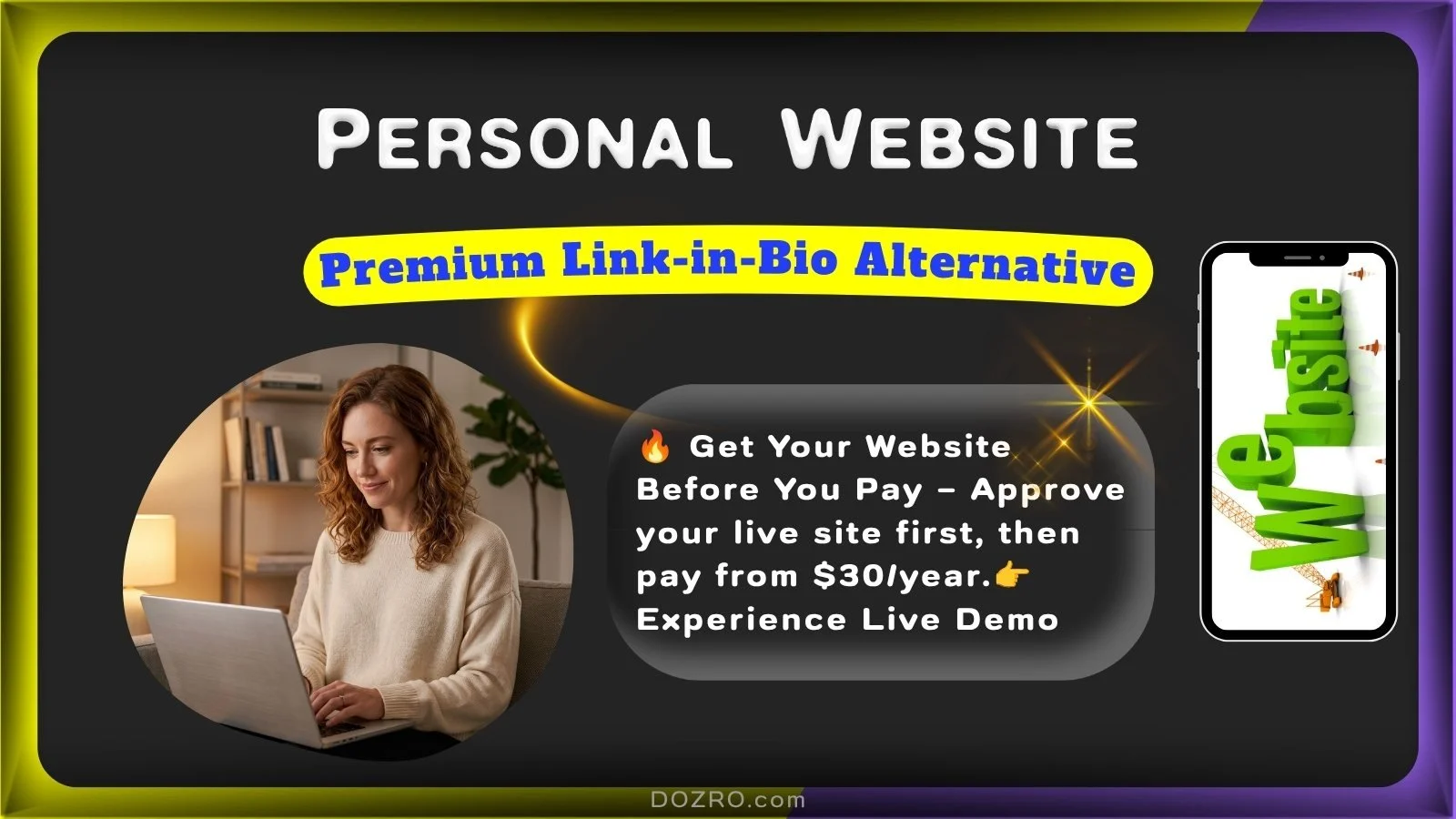 Personal Website Standard Demo - Premium Link‑in‑Bio Alternative