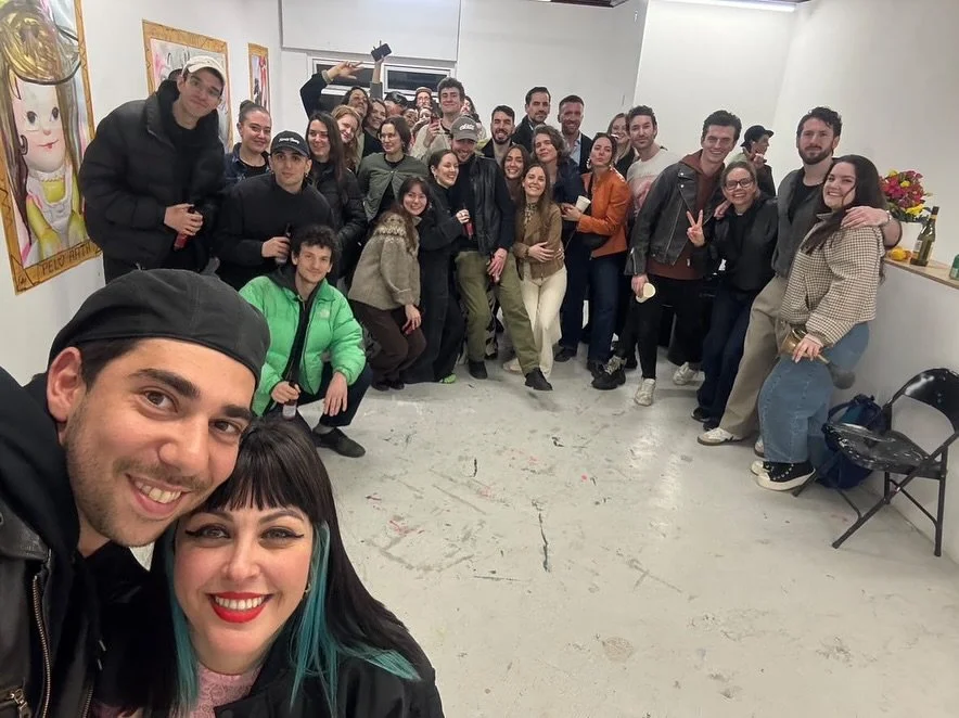 Thank you everyone who came to this month&rsquo;s open studios to celebrate @yam.shalev and @anabarrigaoliva 💥

#openstudios #plop #artistresidency #artworld #painting #contemporaryart