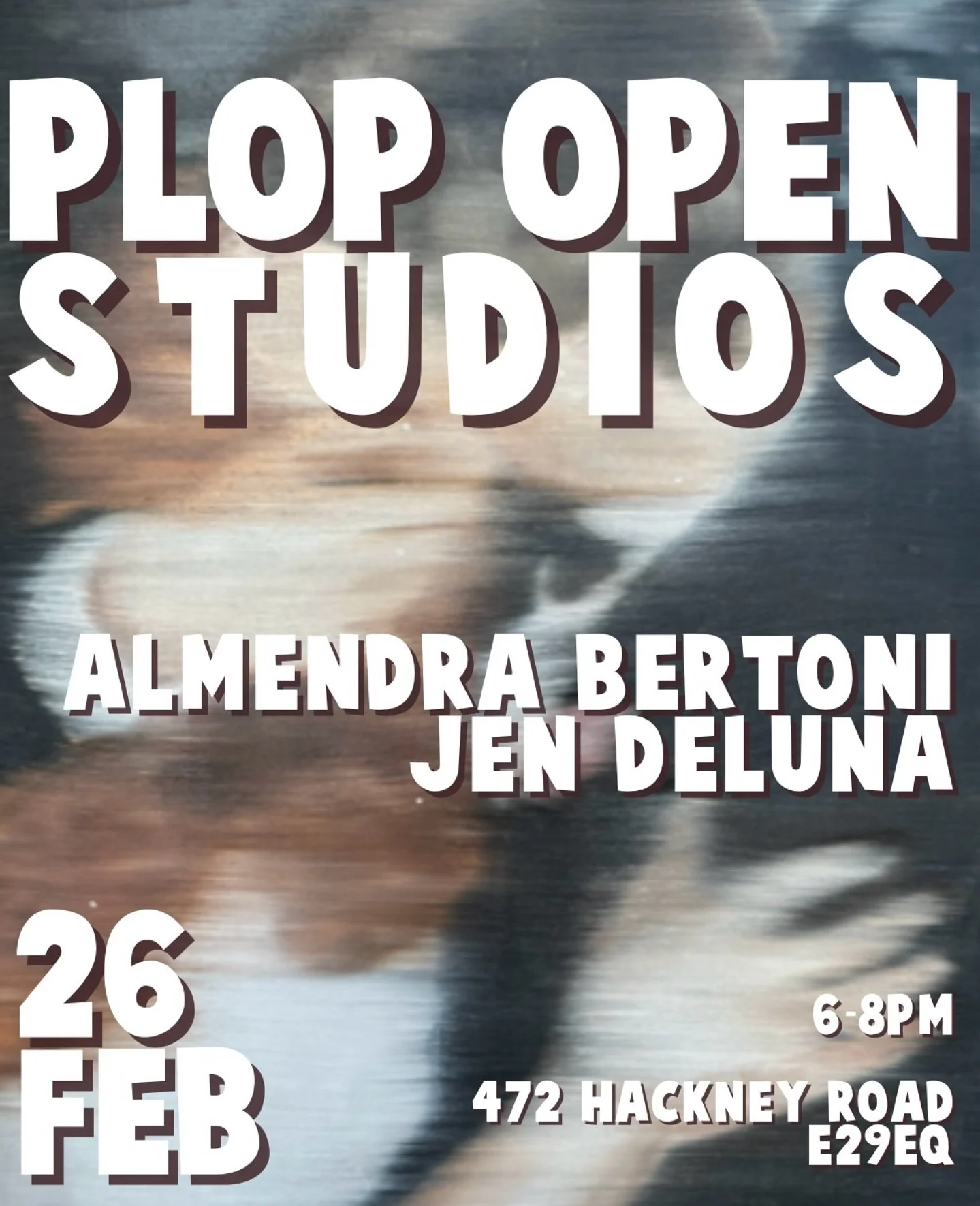 Join us next Wednesday to celebrate @jen.deluna and @almendrabertoni ❤️&zwj;🔥

#plop #artistresidency #artworld #arts #painting #frame #londonart #contemporaryart