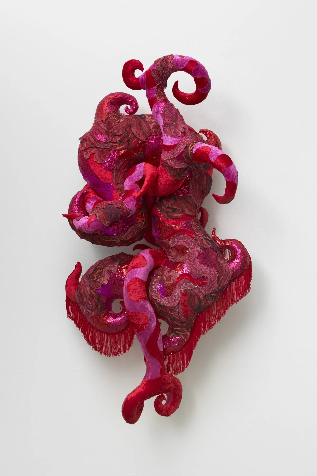 Anne Von Freyburg, Pretty in Pink, 2021, Soft sculpture: various textiles, cotton, acrylic ink and polyester fiber-fill, 100 x 80 cm © the artist, courtesy of Cob Gallery.jpg