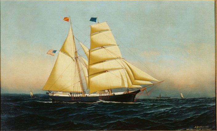&lt;u&gt;&lt;a href="/artists/Antonio-Jacobsen"target="_blank"&gt;Antonio Jacobsen&lt;/a&gt;&lt;/u&gt;&lt;p&gt;&lt;i&gt;The American Ship Kossack Under Full Sail&lt;/i&gt;, 1883&lt;/p&gt;