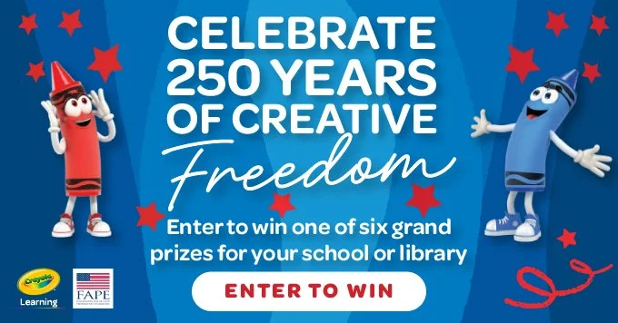 The Creative Freedom Campaign sweepstakes is still open and we are inviting everyone to enter!

Whether you&rsquo;re an educator, librarian, young adult, or simply passionate about creativity and history, YOU are eligible to nominate your school and 