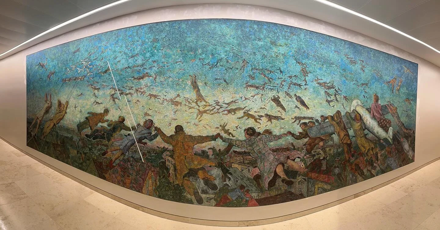 This year we installed our 26th site-specific installation&mdash;Ilya and Emilia Kabakov&rsquo;s &ldquo;Flying&rdquo; at the U.S. Embassy in London, United Kingdom. The work was realized in a tile mosaic and is monumental in scale, measuring nearly 3