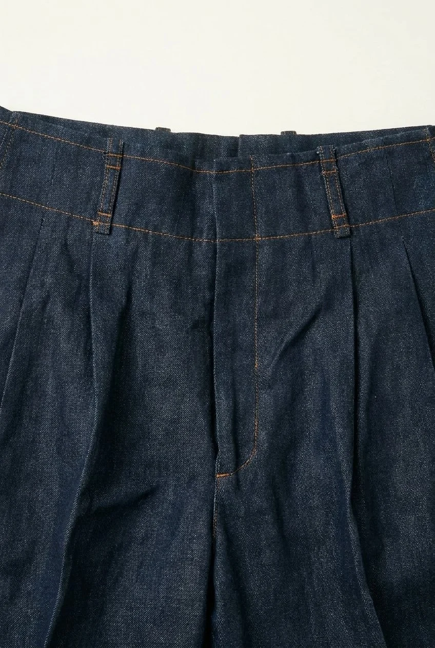 Pantalon en denim bleu hollywood coupe paris