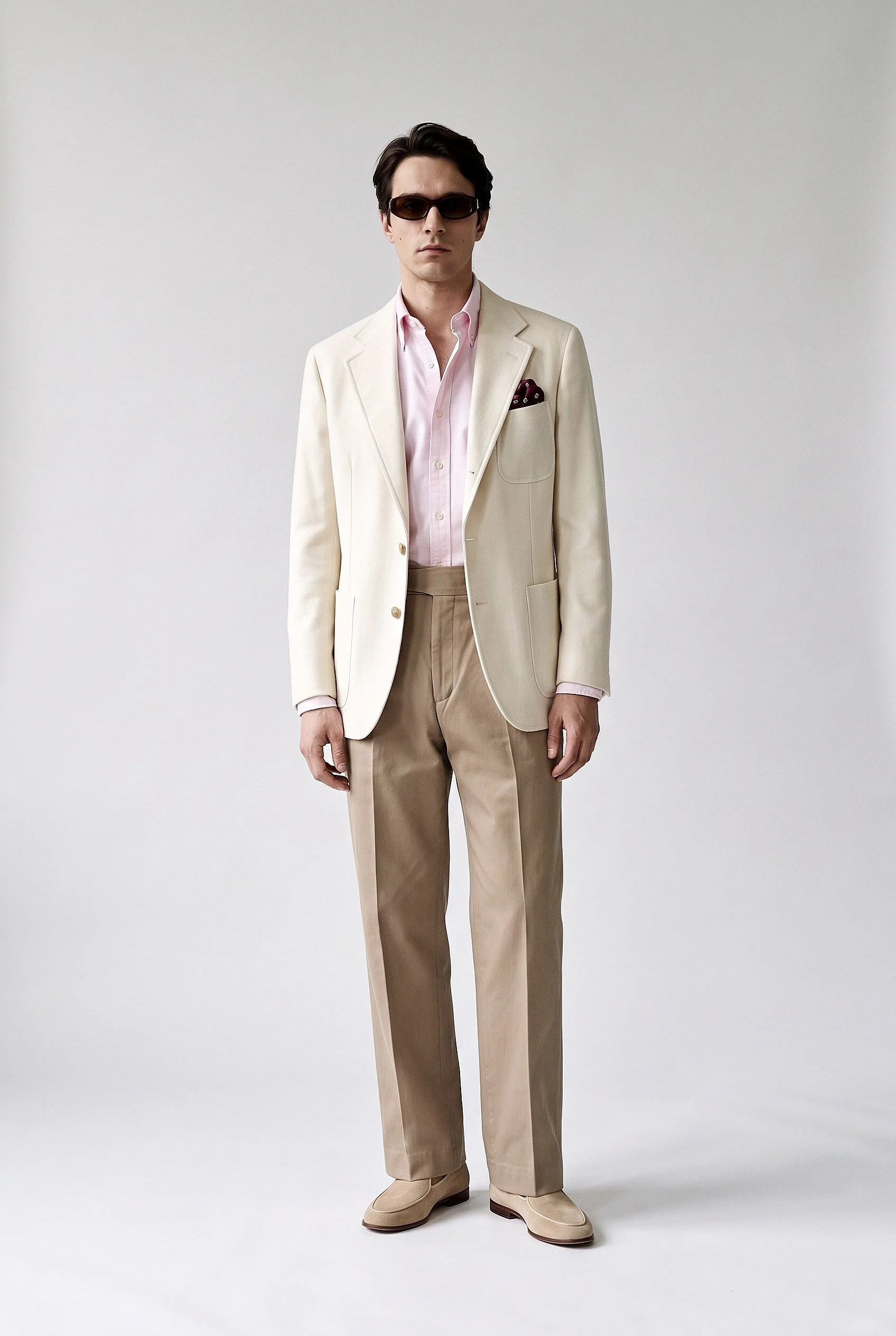 Pantalon Gurkha en coton beige sable