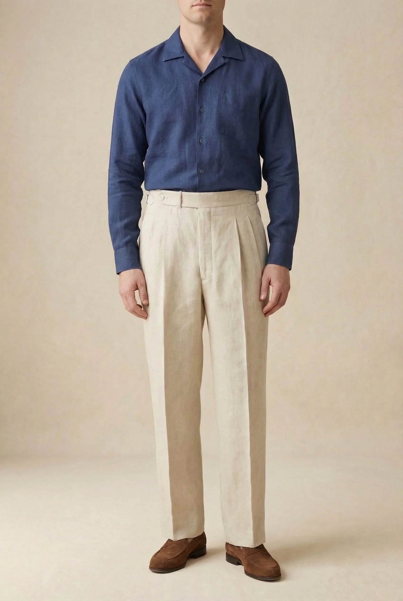 Pantalon en lin naturel