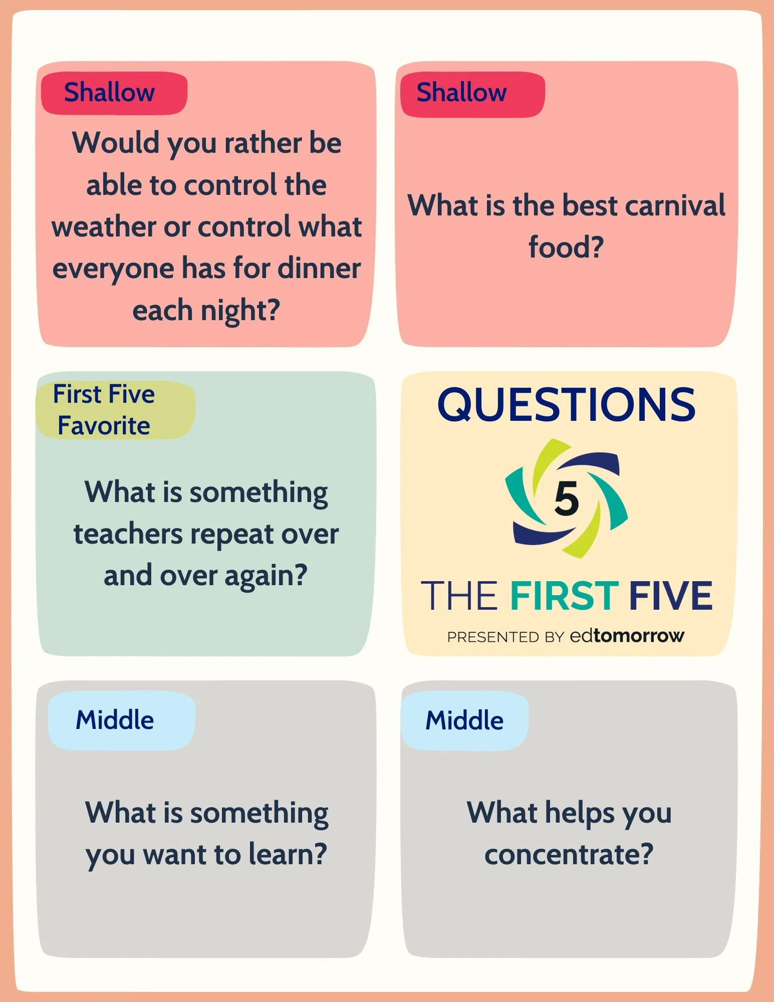 The first five primary edition 187 may 22nd edtomorrow