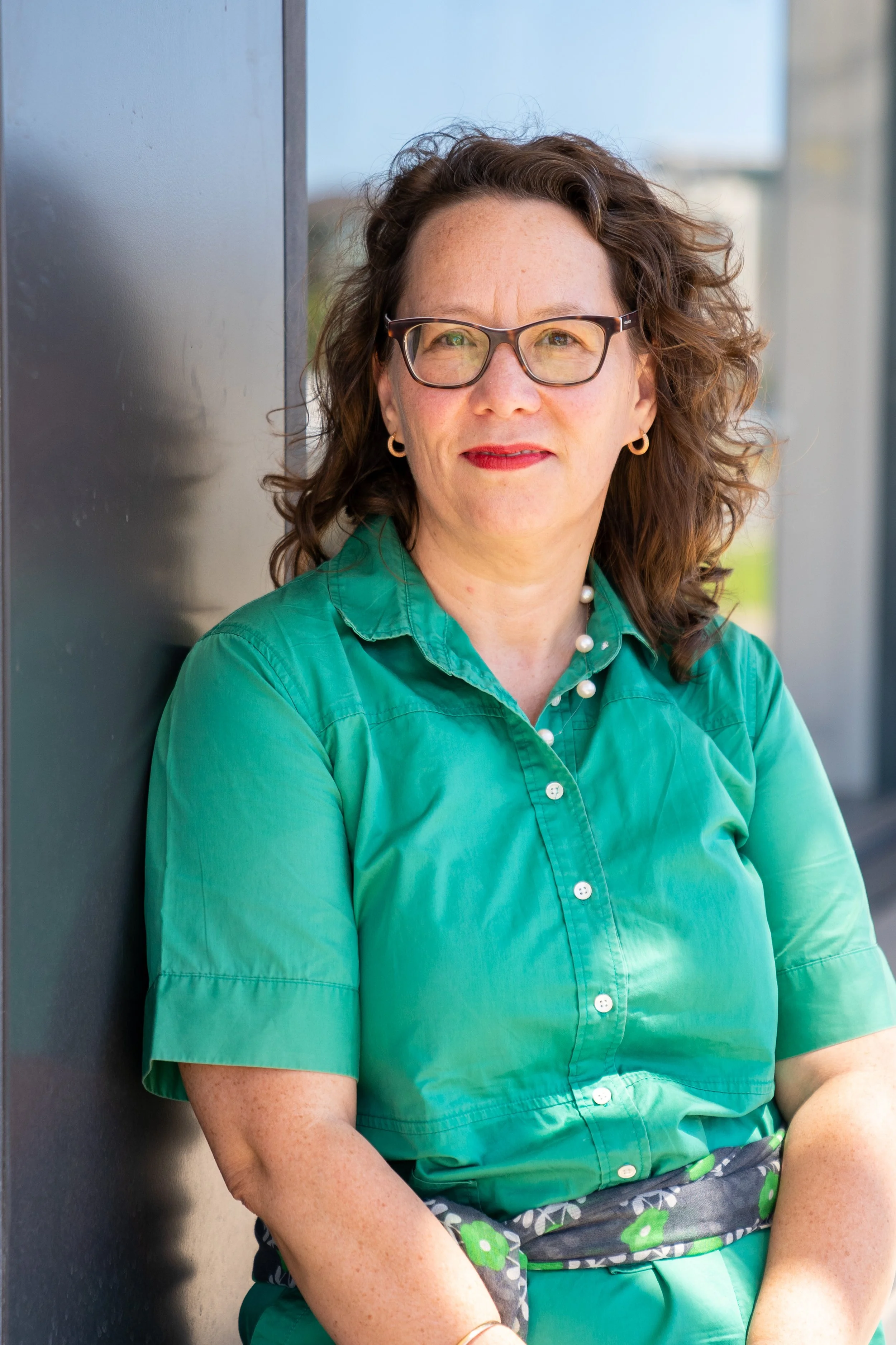 Portrait of Rachael Bernstone, founder of Sounds Like Design, which provides business development and marketing services to architects