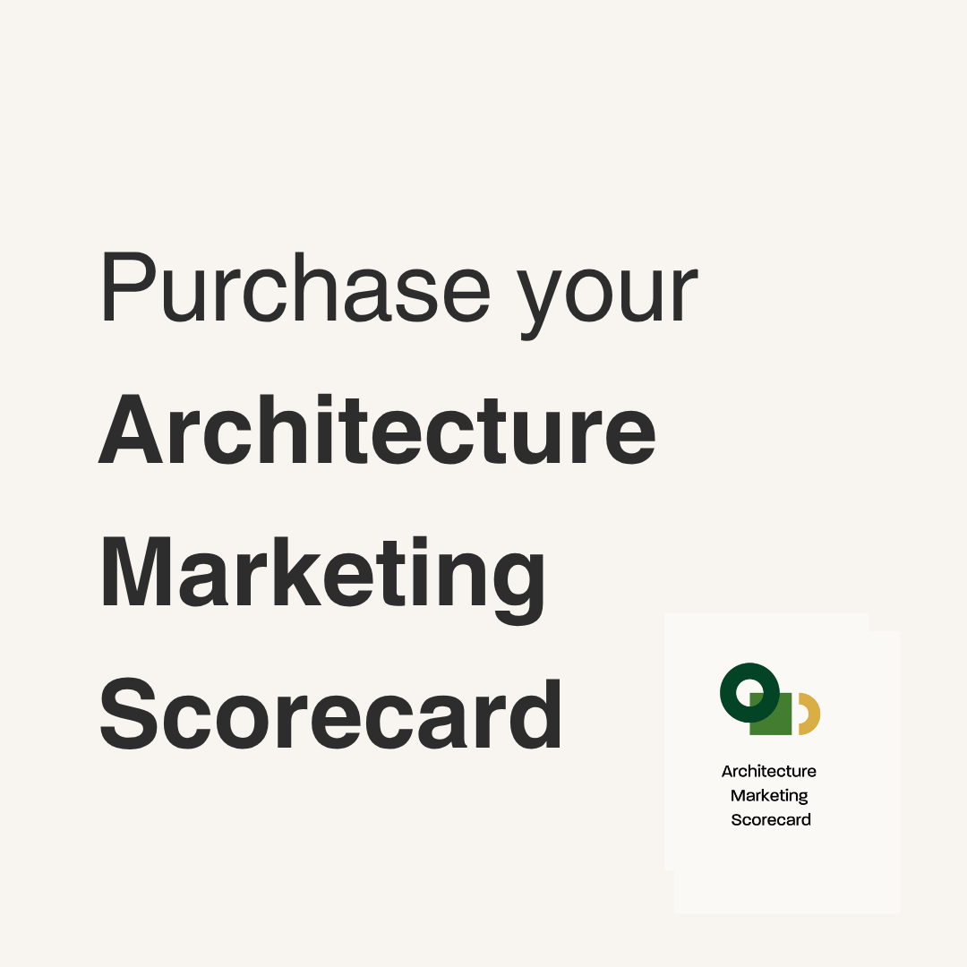 Architecture Marketing Scorecard - purchase