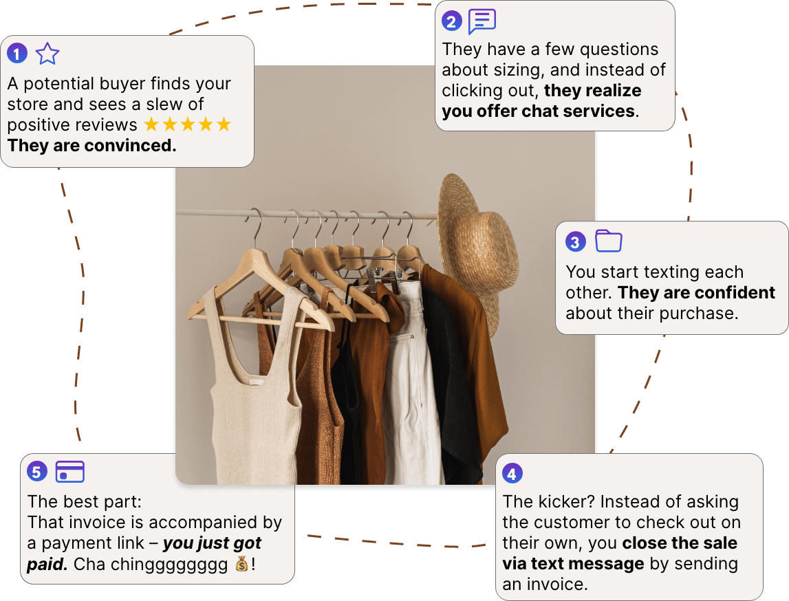 web chat to text storytelling